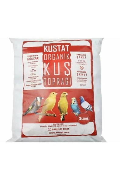 Kuştat Kuş Toprağı 3 Litre