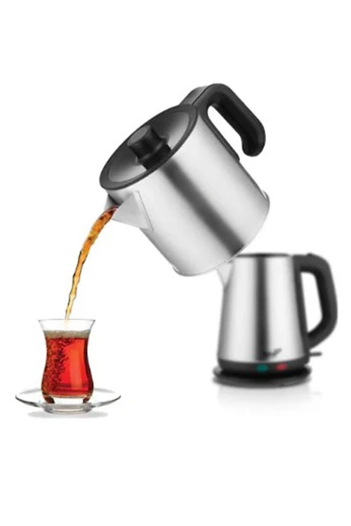 Teba THC-800 CM Elektrikli Çelik Çay Makinesi 1.8 lt Su / 0.8 lt Demlik - Resim 2