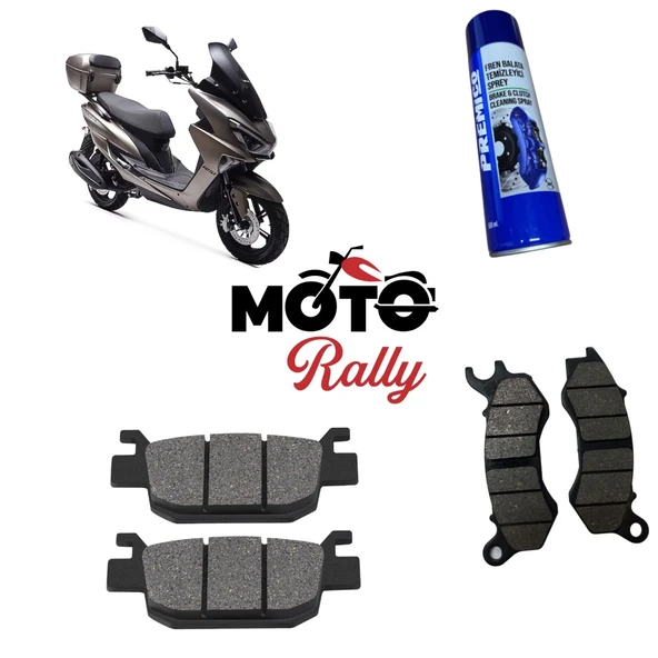 Rks Newlight 125 Pro Fren Balata Takımı Ön Ve Arka ürün görseli 1