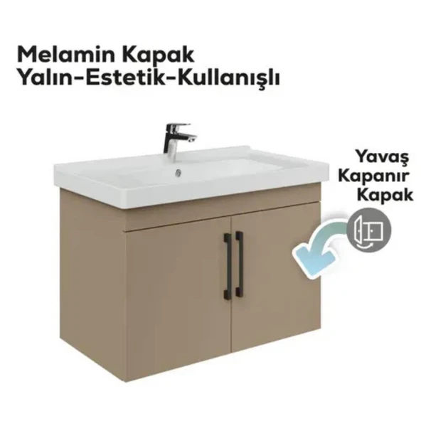 D20 Kapaklı Lavabo Dolabı Dafne - 3