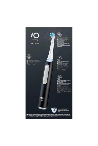 Oral-B İO 3 Siyah Şarjlı Diş Fırçası - 6