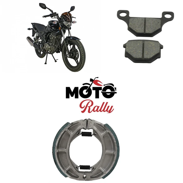 Mondial Mh 125 Drıft Fren Balata Takımı Ön Ve Arka ürün görseli 1