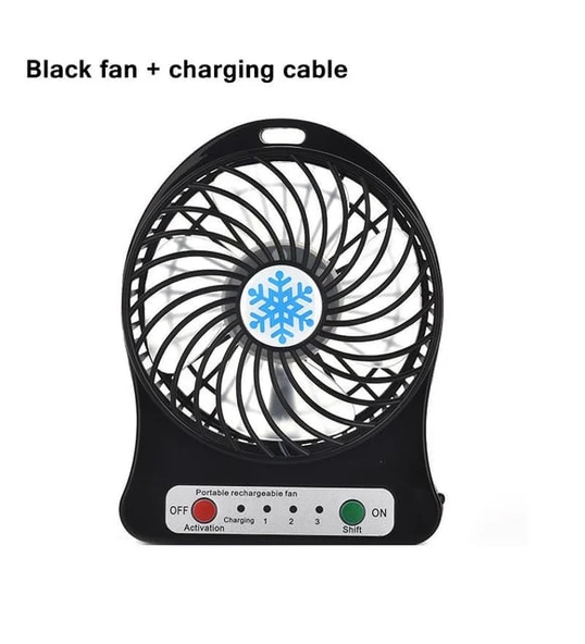 Blic 3 Vitesli Taşınabilir USB-A Çıkışlı Masaüstü Fan SQ2020 - 3