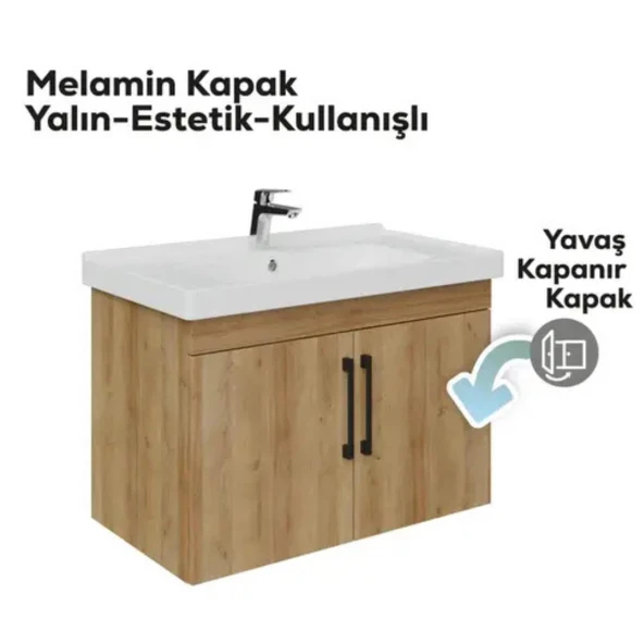 Creavit D20 Kapaklı Lavabo Dolabı Everest - 3