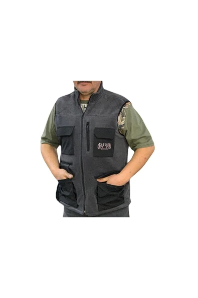 Davang Çok Cepli Yelek Gri