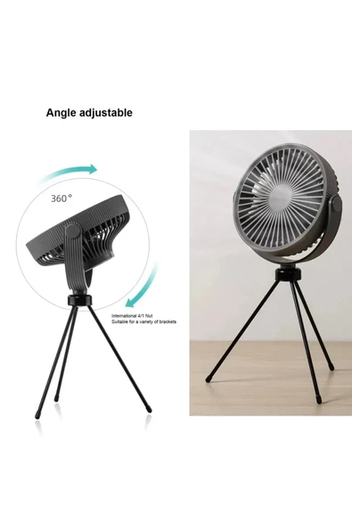 Blic 360c Dönebilen Taşınabilir Kamp Tipi Ayaklı Fan BMFN11 - 2