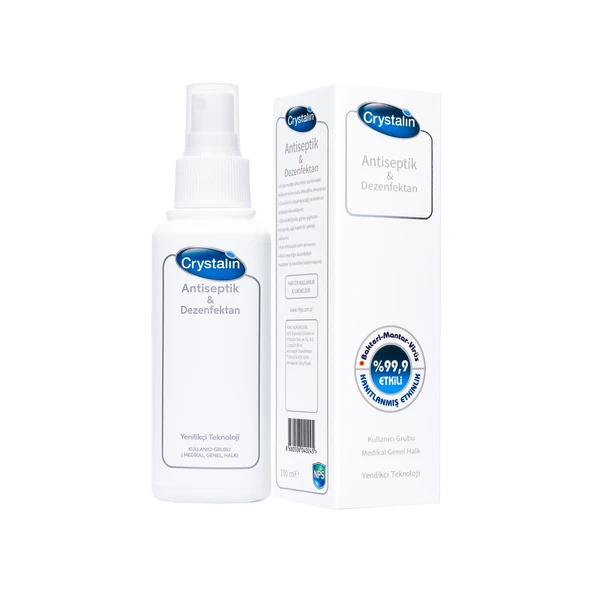 Crystalin Antiseptik & Dezenfektan Sprey 100 Ml