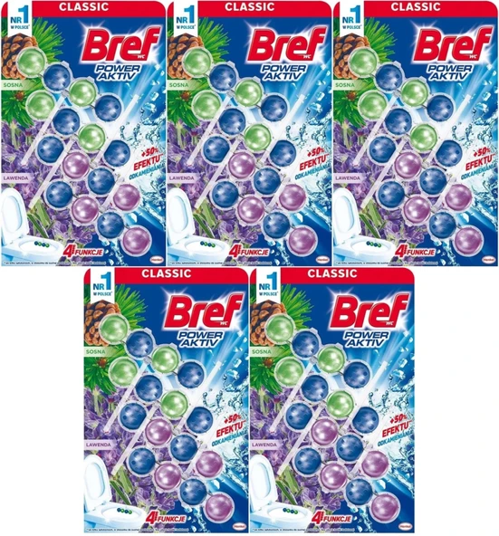 Bref Power Aktiv Klozet Bloğu Çam ve Lavanta Kokulu (20 Li Set) (5PK*4)