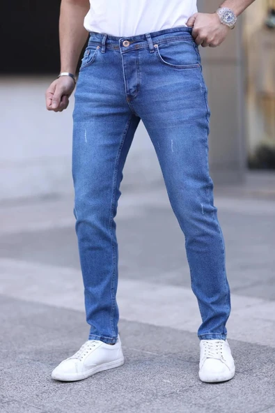 B.Wood Slim Fit Erkek Jean Pantolon-7193 - 2