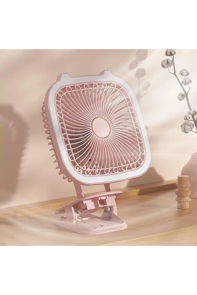 Blic Şarjlı Işıklı 4.5W Gücünde 3 Vitesli Taşınabilir Fan DS2023 - 2