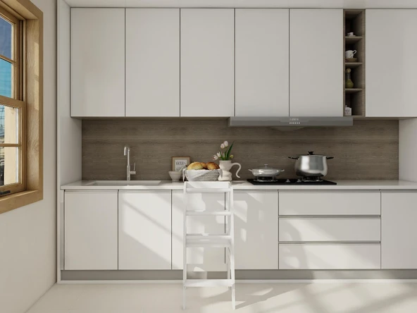 Beyaz Ahşap Çocuk Öğrenme-Etkinlik Kulesi ürün görseli