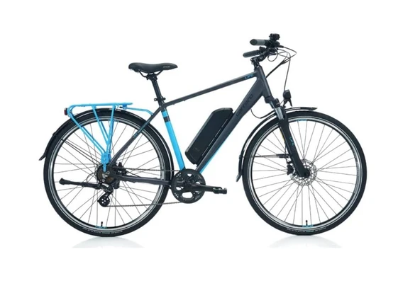CARRARO E-LINE eLIFE 2.1 ERKEK ŞEHİR BİSİKLETİ 470H HD 28 JANT 7 VİTES MAT ANTRASİT MAVİ SİYAH