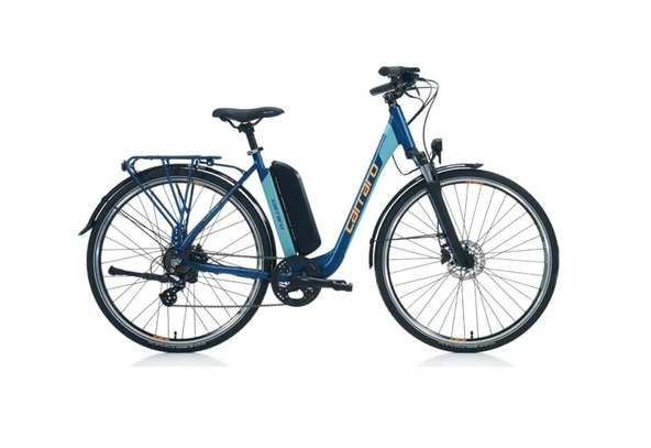 CARRARO E-LINE eCOMFORT 2.1 UNISEX ŞEHİR BİSİKLETİ 470H HD 28 JANT 7 VİTES MAT NAVY MAVİ-TURUNCU