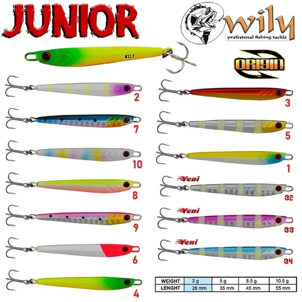 Jig Yemi Wily Junior Jig 8,5Gr 4,5Cm Renk:5 ürün görseli 1