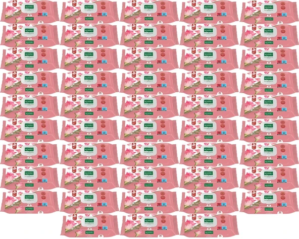 Komili Islak Havlu Mendil 90 Yaprak Gül Kokulu (48 Li Set) Pratik Kapaklı (4320 Yaprak)