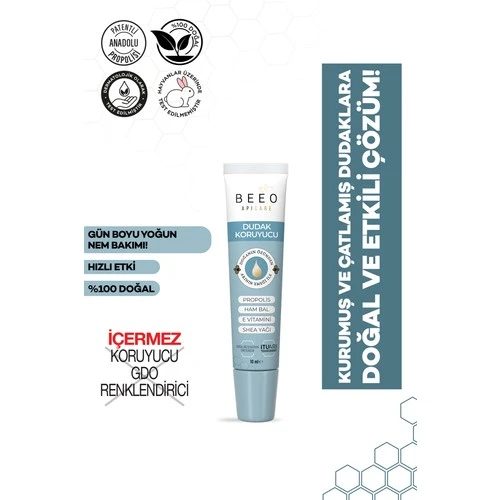 Beeo Dudak Koruyucu Yoğun Nemlendirici Shea Yağlı 10 Ml