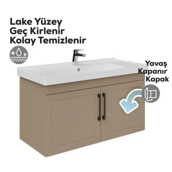 Creavit D20 Kapaklı Lavabo Dolabı Dafne - 3
