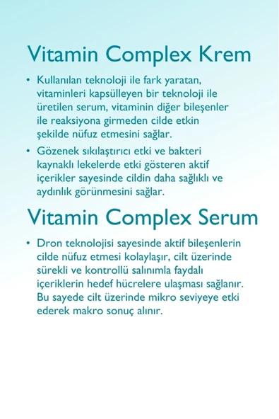 Vitamin Kompleks Krem & Vitamin Kompleks Serum & Hassas Peeling Krem 3'lü Set - 3