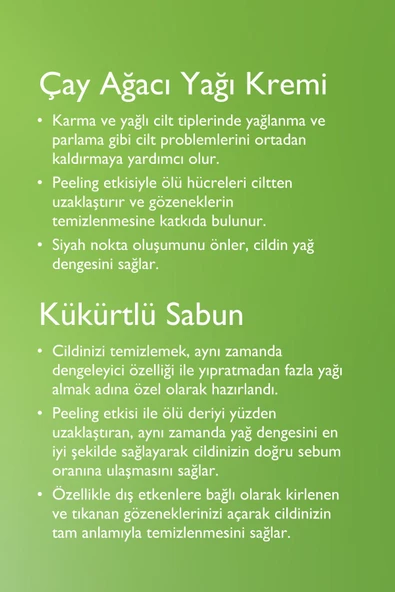 Siyah Nokta & Sivilce Seti Çay Ağacı Kremi & Kükürtlü Sabun - 2