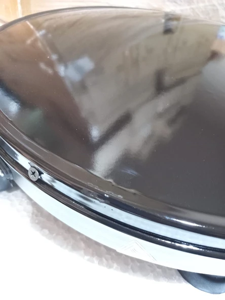 Akel At610- Siyah Termostatlı Elektrikli Katmer Sacı  1550W (TEŞHİR) - 3