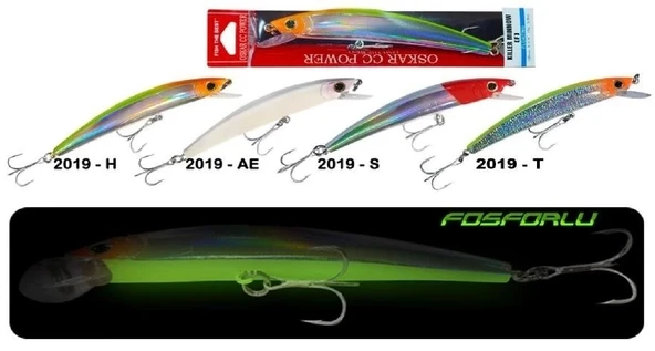 Maket Balık Glowlu Oskar Cc Power 2019 Seri 9 Cm 7,5 Gr Renk:2019T ürün görseli