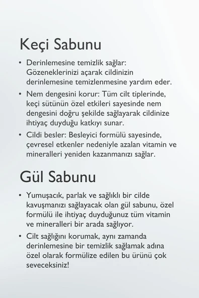 Gül Sabun & Keçi Sabun Seti - 2