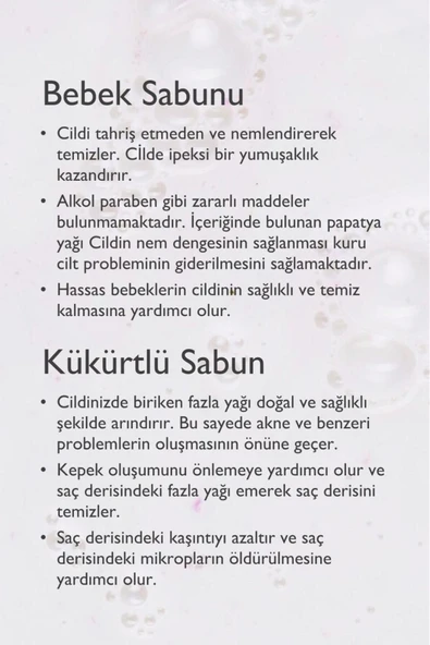 Bebek Sabunu & Baga Kükürtlü Sabun Seti - 3