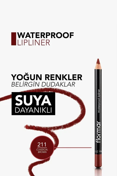 Dudak Kalemi - Waterproof Lipliner 211 Classical Brown 8690604111114 - 6