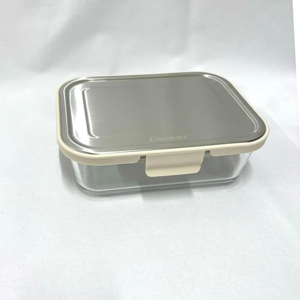 Cooker CKR3489 Cam Saklama Kabı 1500 ml Krem
