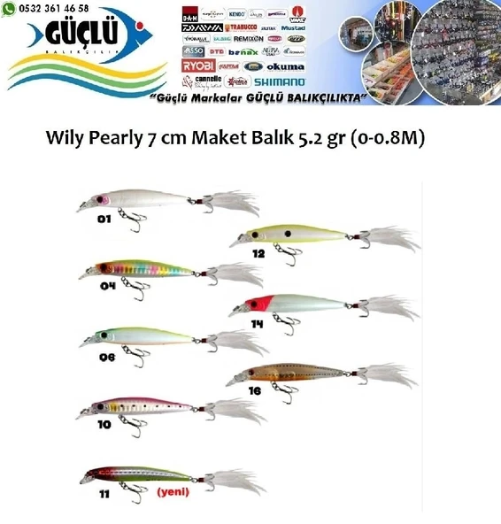 Maket Balık Wıly Pearl 7Cm 5,2 Gr Renk:16 ürün görseli