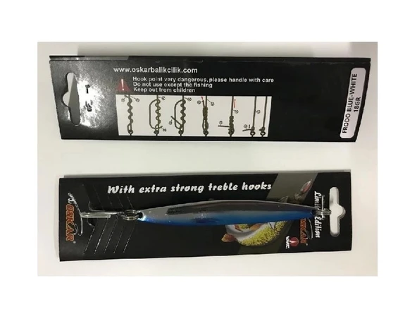 Oskar Frodo Olta Kaşık Mavi Beyaz 18 Gr ürün görseli