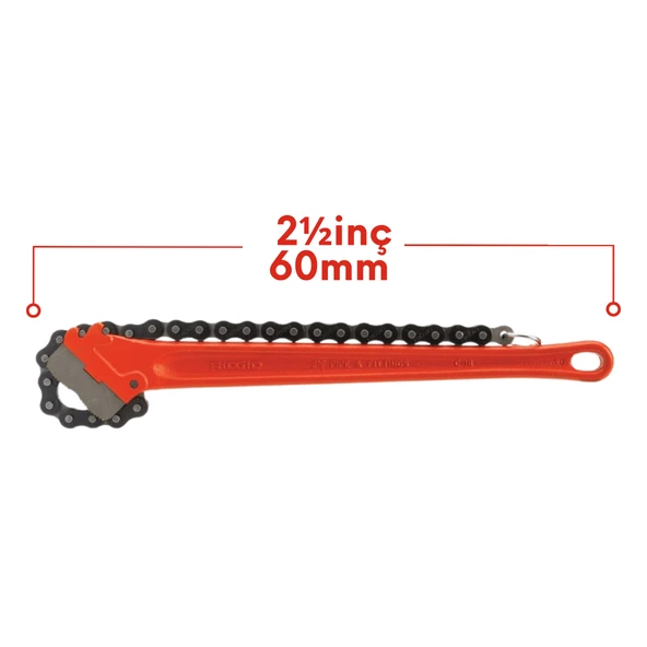 Rıdgıd 31320  20¼''/500mm Ağır Hizmet Tipi Zincirli Boru Anahtarı - 3