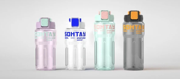 Shotay Speed Su Matarası Tritan Beyaz 800Ml - 6