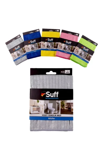 Suff Nilüfer Mikrofiber Bez/ Damalı Genel Temizlik Bezi (40x40cm)