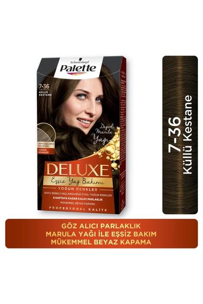 PALETTE DELUXE KİT SAÇ BOYASI-7-36 KÜLLÜ KESTANE