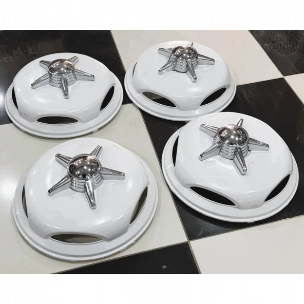 IVECO DAİLY 16'' İNÇ BEYAZ JANT KAPAĞI 4 ADET 5 KOLLU FIRFIR - 3