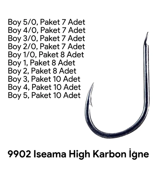 Shogun 9902 Iseama Olta İğnesi No:1/0 - 3