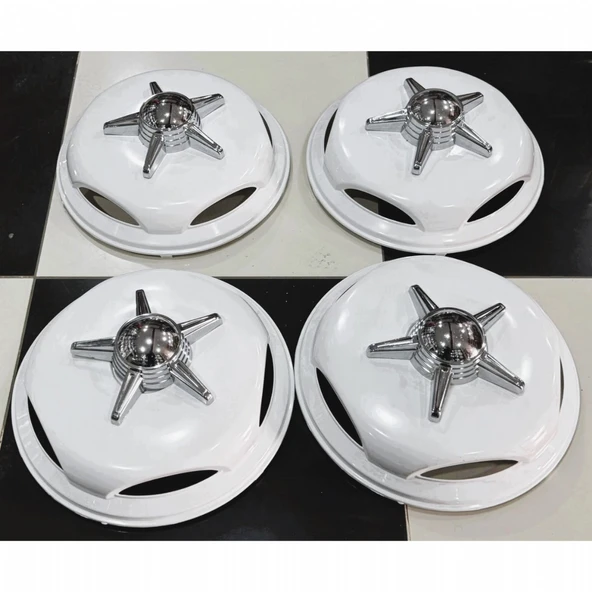 IVECO DAİLY 16'' İNÇ BEYAZ JANT KAPAĞI 4 ADET 5 KOLLU FIRFIR - 8