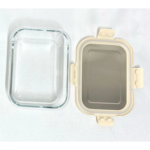 Cooker CKR3488 Cam Saklama Kabı 1000 ml Krem - 2