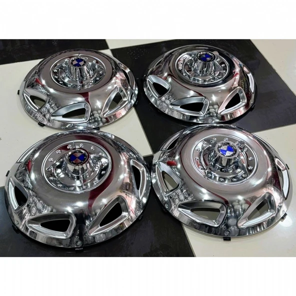 TRANSİT TEK TEKER -JUMBO-SPRİNTER-GRAFTER 16'' İNÇ KROM JANT KAPAĞI 4 ADET 4 KOLLU M.F.