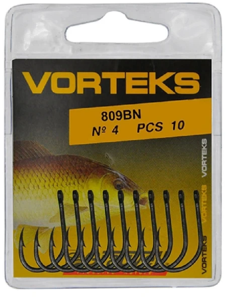 Vorteks 809 Bn Siyah Sazan Olta İğnesi 6 No 10’Lu Paket