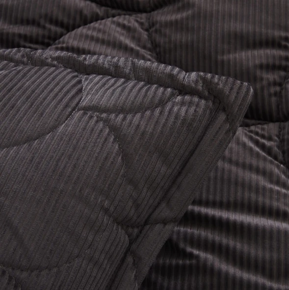 Karaca Home Cowrie Antrasit Luxury Çift Kişilik Comfort Set - 5