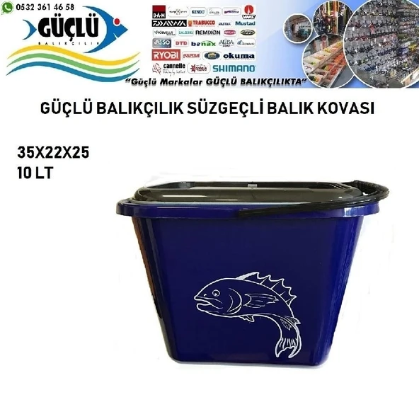 Süzgeçli Balık Kovası 10Lt - 3