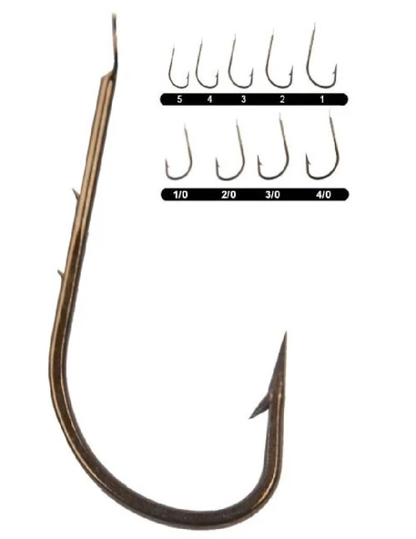 Youvella 1402 (505) Bronz Çift Tırnak Olta İğnesi No:1/0 ürün görseli