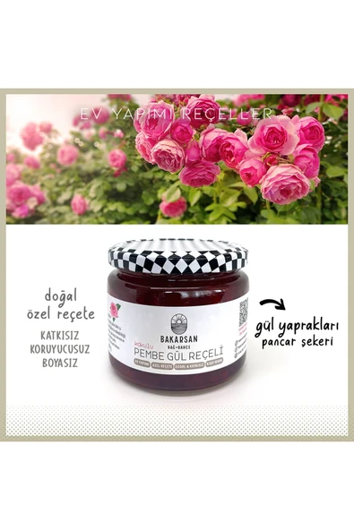 Bakarsan Bağ Bahçe Gül Reçeli - Resim 2