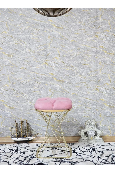 Kare Gold Kaplama  Pota - Pembe Babyface Kumaş  Puf , Bench , Puf Oturak , Bench , Ayak Ucu Oturak , Tabure , Makyaj Oturak - Resim 3