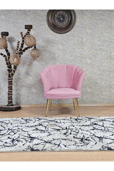 Tekli Gold Kaplama Sivriltme Ayak Pembe Döşeme Papatya Çay Seti Koltuk Takımı , Balkon, Salon, Ofis, Cafe Koltuk Takımı