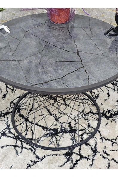 Siyah Boyalı Suntalem Pota Orta Sehpa Aris Antrasit Suntalem Sehpa - Sehpa - Orta Sehpa - Yan Sehpa - 2