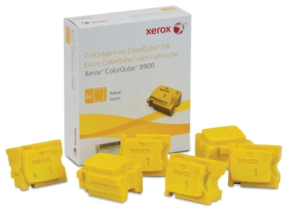 Xerox ColorQube 8900- (108R01024) Sarı Orjinal Katı Mürekkep 6Lı ürün görseli