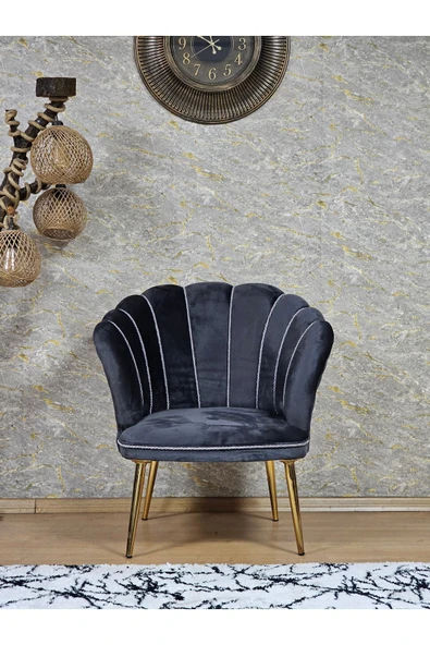 Tekli Gold Kaplama Sivriltme Ayak Füme Döşeme Papatya Çay Seti Koltuk Takımı , Balkon, Salon, Ofis, Cafe Koltuk Takımı